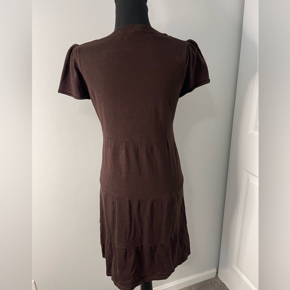🤎 Derek Heart Brown Short Sleeve Tiered Knit Dress l Size XL l Poshmark - Picture 2 of 3